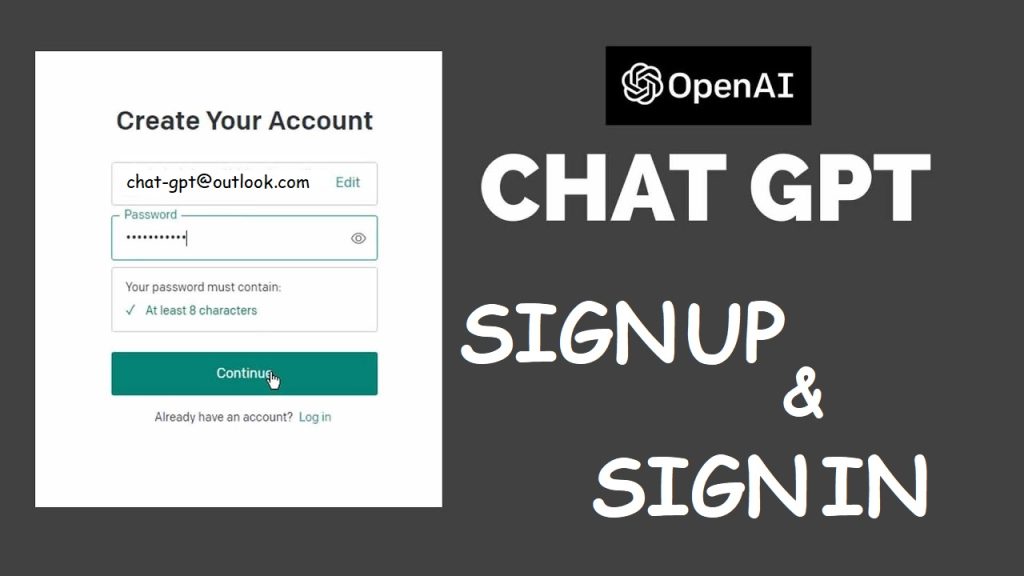 Sign Up and Sign In ChatGPT